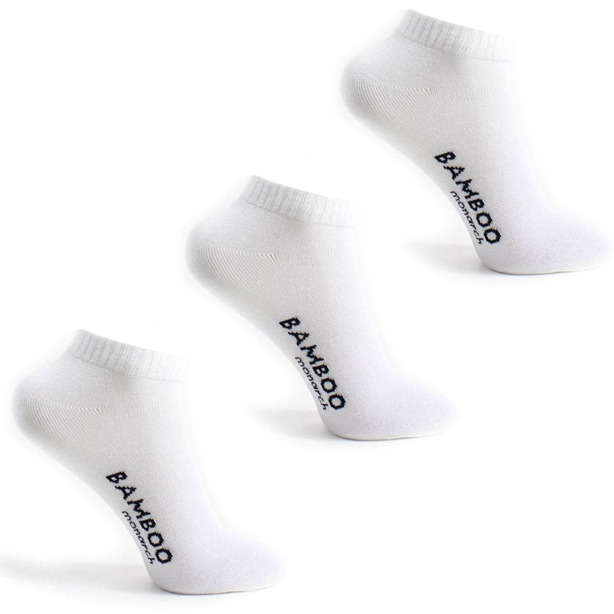 MONARCH - Soquete Deportivo Tri-Pack Escolar Blanco Monarch