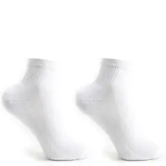 MONARCH - Calcetín Algodón Deportivos Escolar Blanco