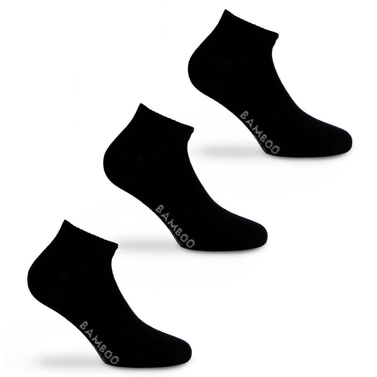 MONARCH - Soquete Deportivo Tri-Pack Escolar Negro Monarch