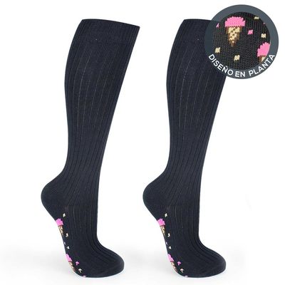 Imagen 2 del producto Calceta Algodón Diseño Bi-Pack Escolar Azul