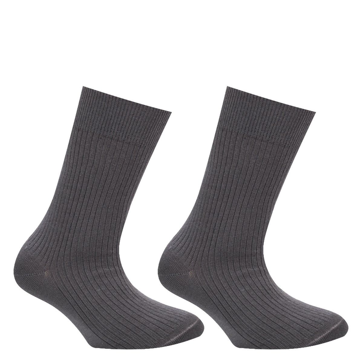MONARCH - Soquete Algodón Bi-Pack Escolar Gris Monarch