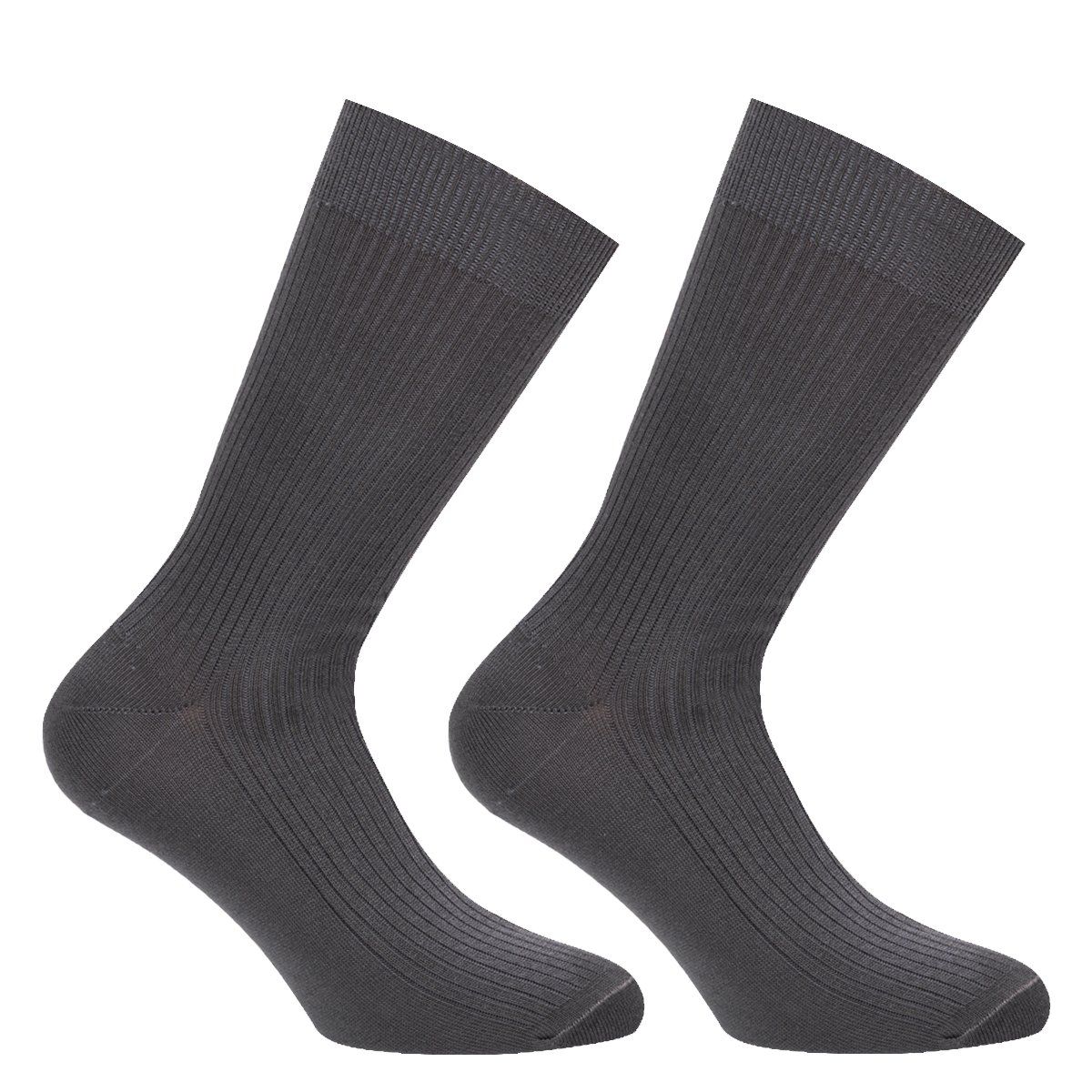 MONARCH - Soquete Algodón Bi-Pack Escolar Gris Monarch