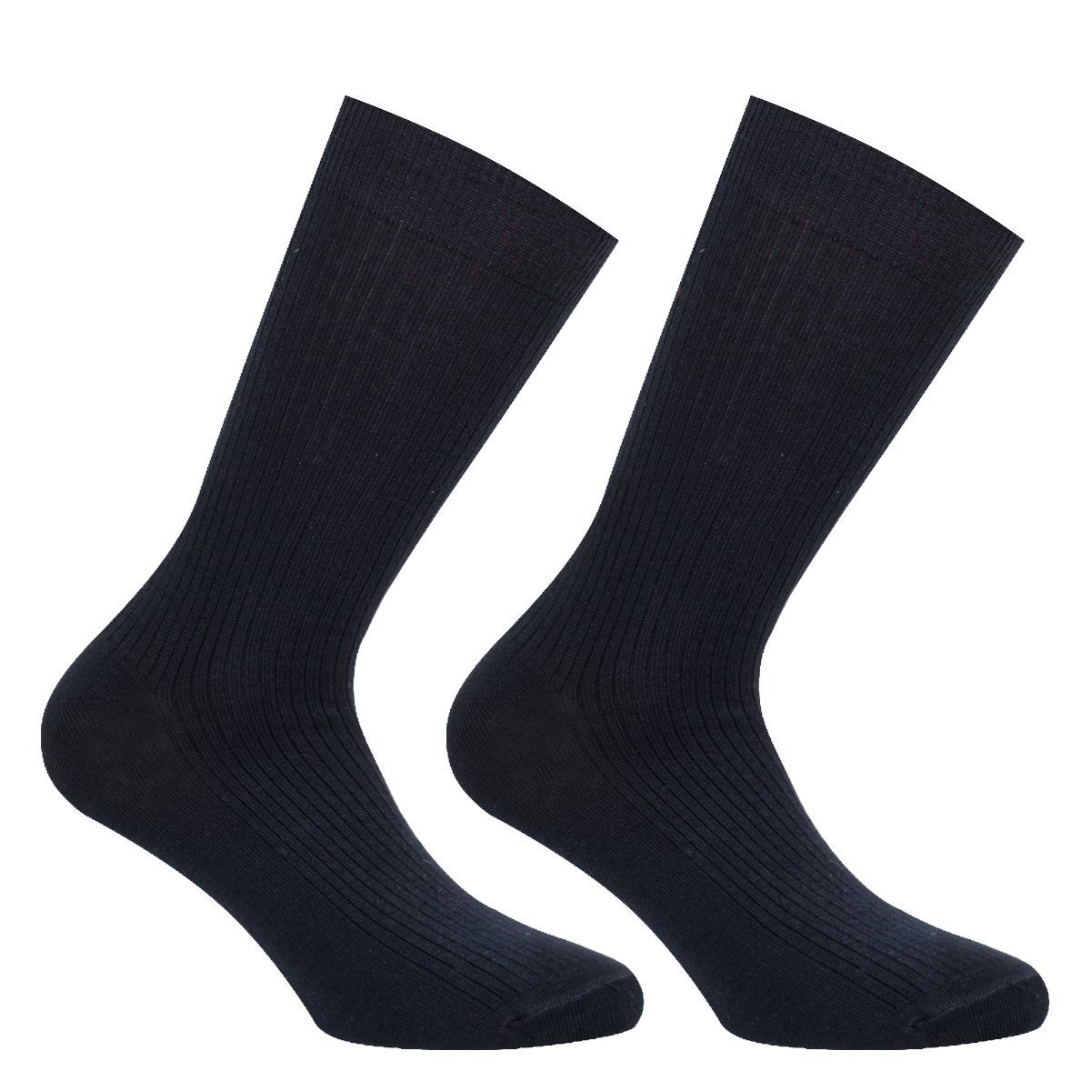 MONARCH - Soquete Algodón Bi-Pack Escolar Azul Monarch