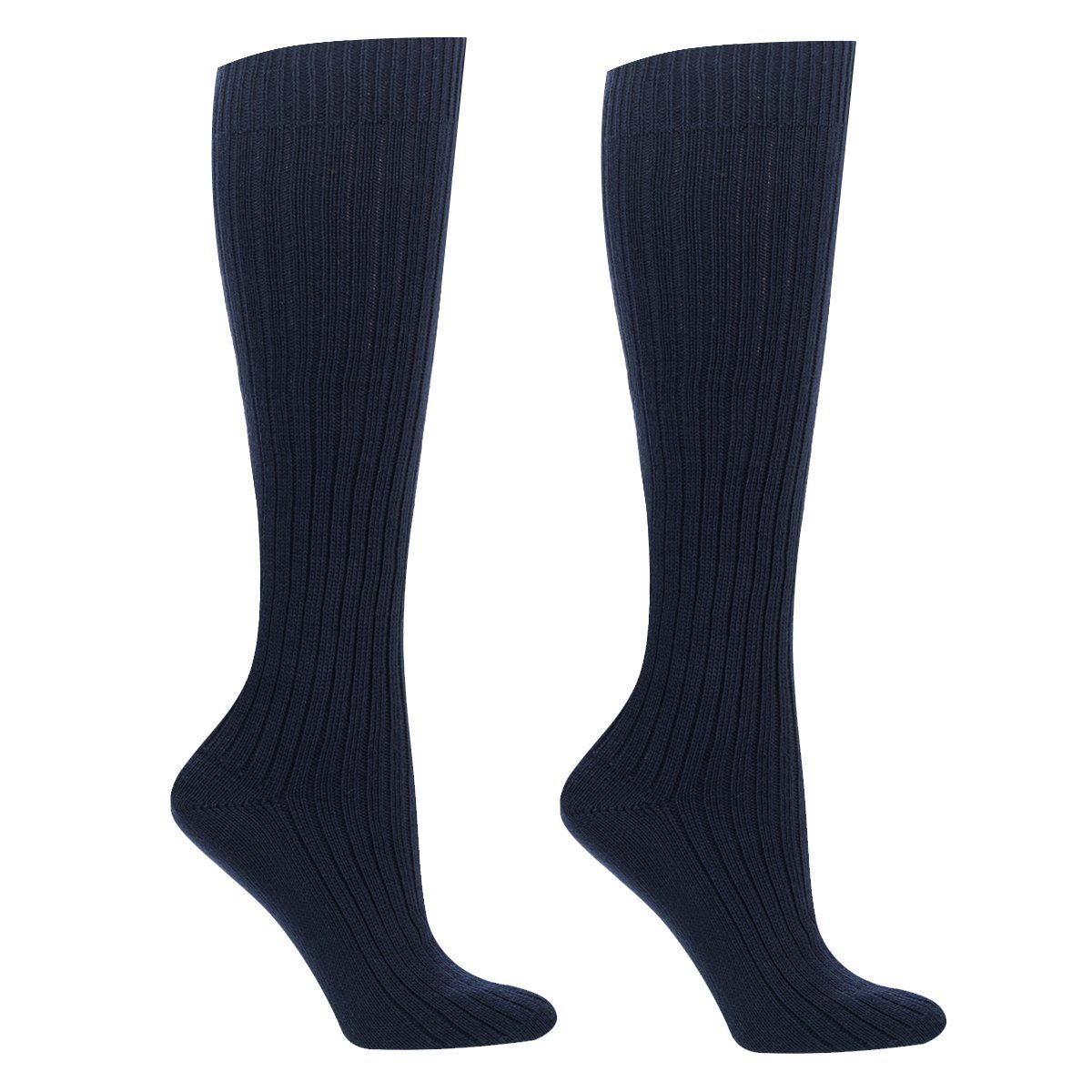 MONARCH - Calceta Gruesa Bi-Pack Escolar Azul Monarch