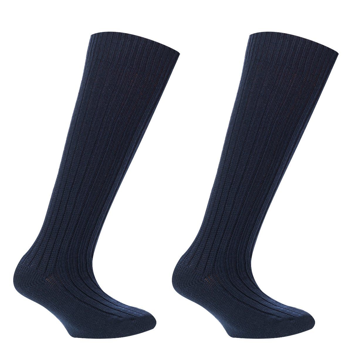 MONARCH - Calceta Gruesa Bi-Pack Escolar Azul Monarch