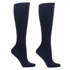 MONARCH - Calceta Gruesa Bi-Pack Escolar Azul