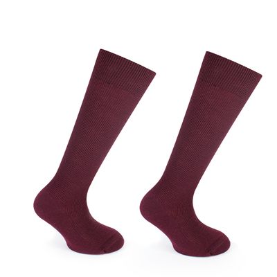 Imagen 1 del producto Calceta Dralón Bi-Pack Escolar Burdeos