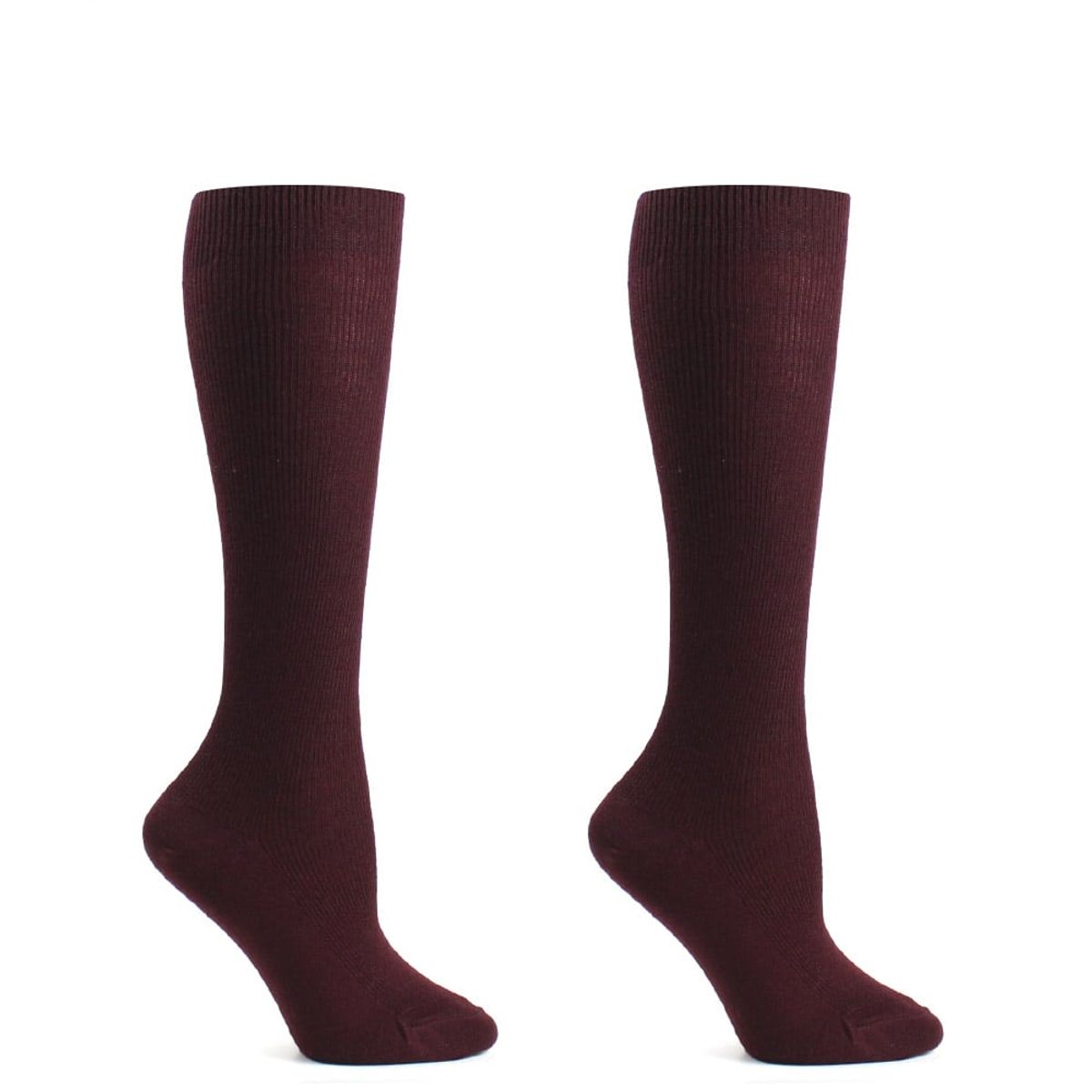 MONARCH - Calceta Dralón Bi-Pack Escolar Burdeos Monarch