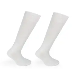 MONARCH - Calceta Dralón Bi-Pack Escolar Blanco