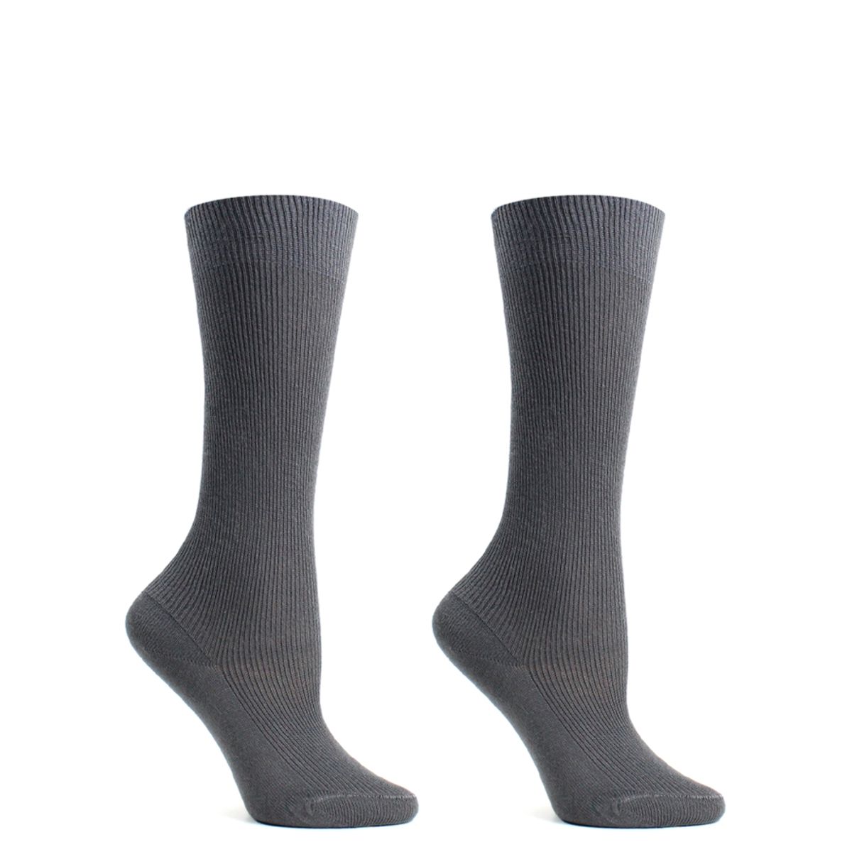 MONARCH - Calceta Algodón Bi-Pack Escolar Gris Monarch