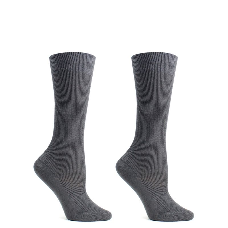 MONARCH - Calceta Algodón Bi-Pack Escolar Gris Monarch