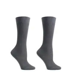 MONARCH - Calceta Algodón Bi-Pack Escolar Gris
