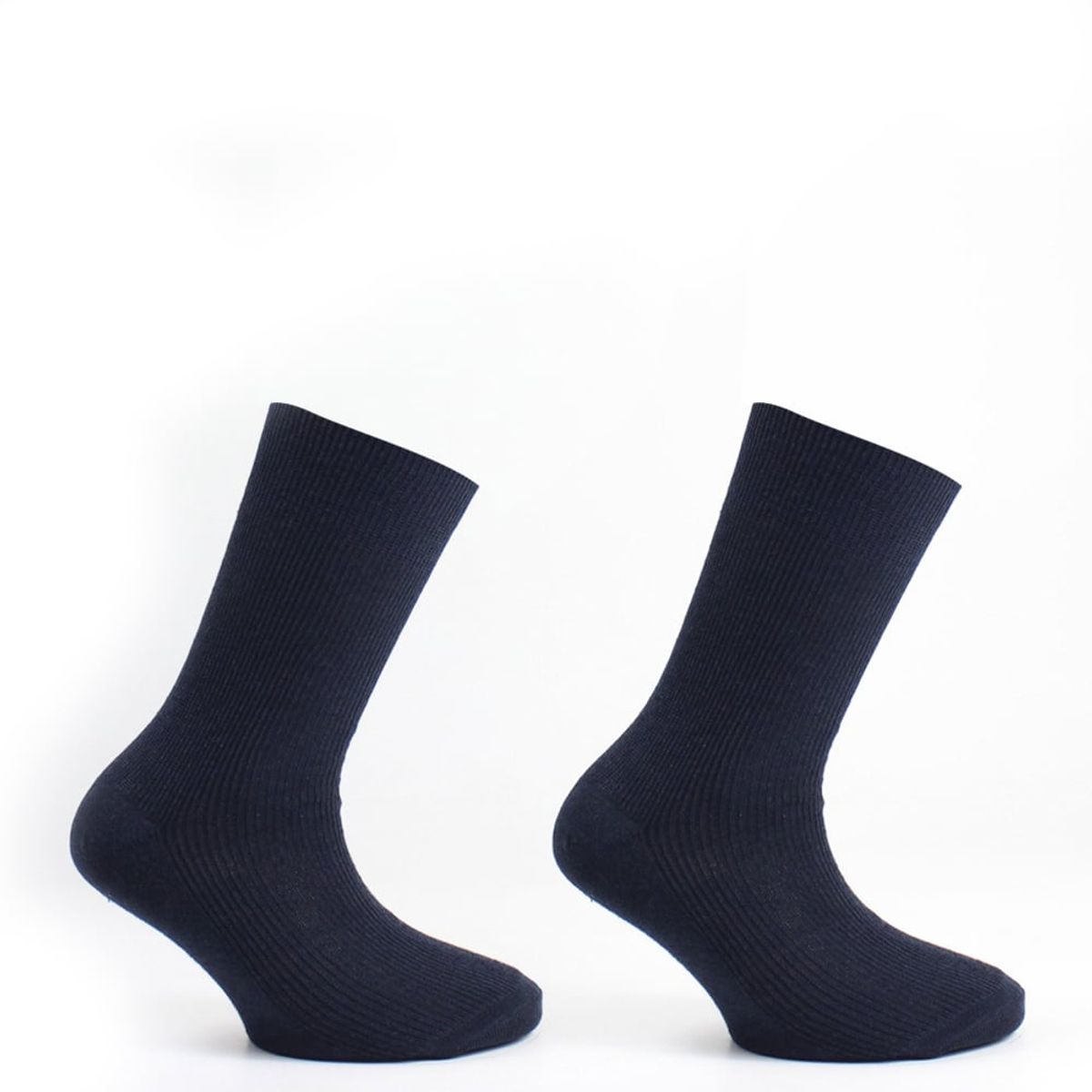 MONARCH - Soquete Algodón Bi-Pack Escolar Azul Monarch