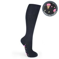 Calceta Algodón Diseños Escolar Azul