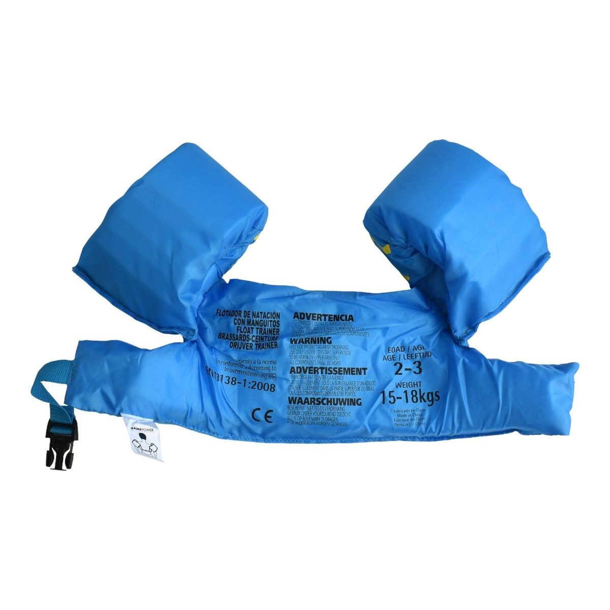 GAME POWER - Flotador con Alitas Azul Para Niños 2-3 años Gamepower