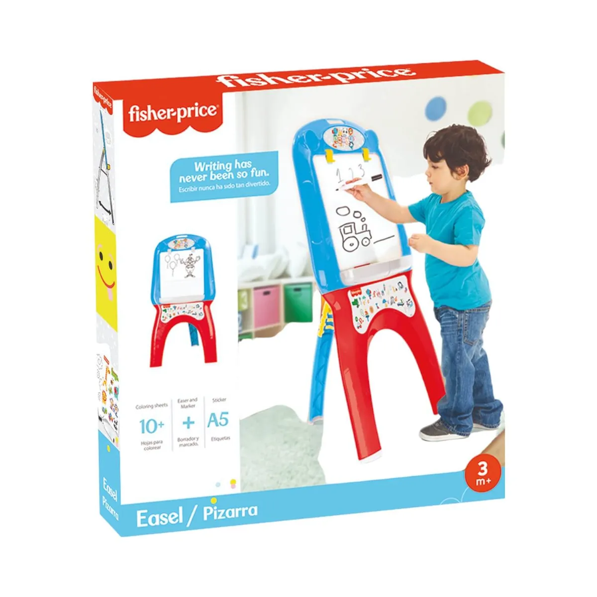 FISHER PRICE - Pizarra Multicolor 51x70x110 Cms Fisher Price