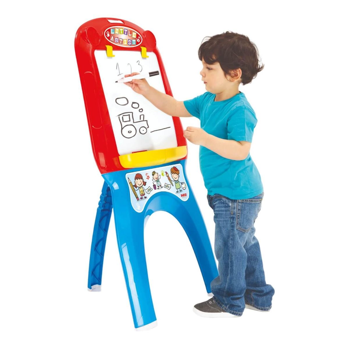 DOLU - Pizarra Infantil con Soporte 59X37X105 Cms Dolu