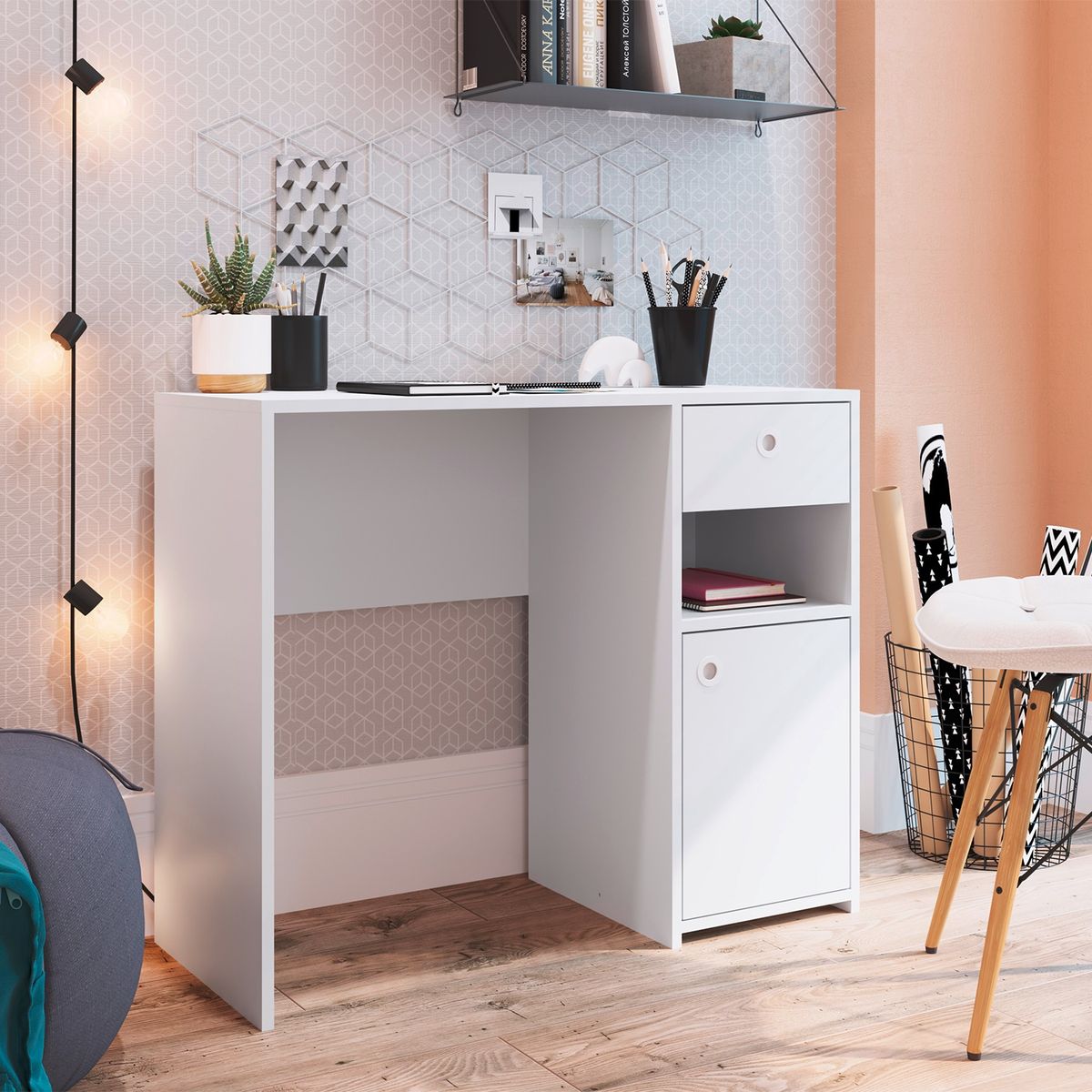 BE DESIGN - Escritorio Gabetas Montreal Es908Br Be Design