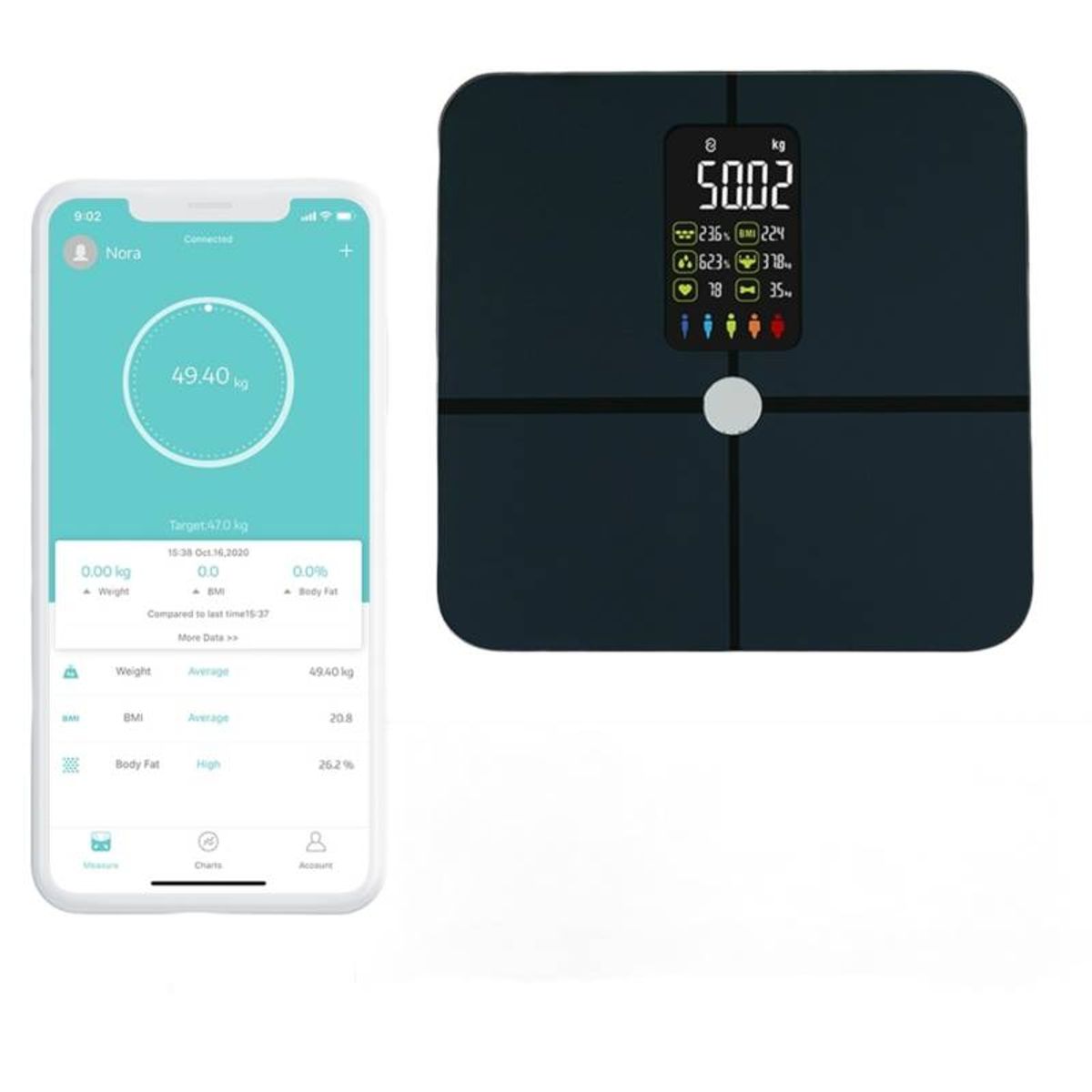 WELLAND MEDICAL - Pesa bascula Digital Inteligente