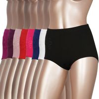 Pack de 8 Calzon Tiro Alto Algodón