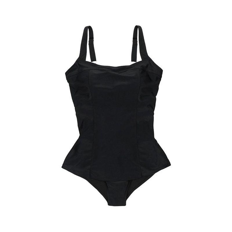 SAMIA - Traje de baño estilo falda color negro SAMIA