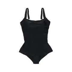 SAMIA - Traje de baño estilo falda color negro