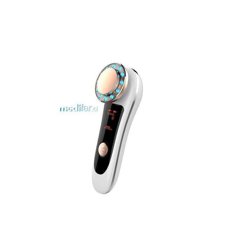 GENERICO - Masajeador Facial Ultrasónico Recargable Usb con Pantalla Led