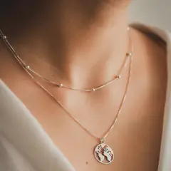 GENERICO - Conjunto Choker veneciano y Collar Terra - Julieta Joyas