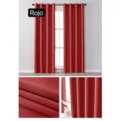 TODOHOGAR SANTIAGO DE CHILE - Cortinas black out sun out Rojo