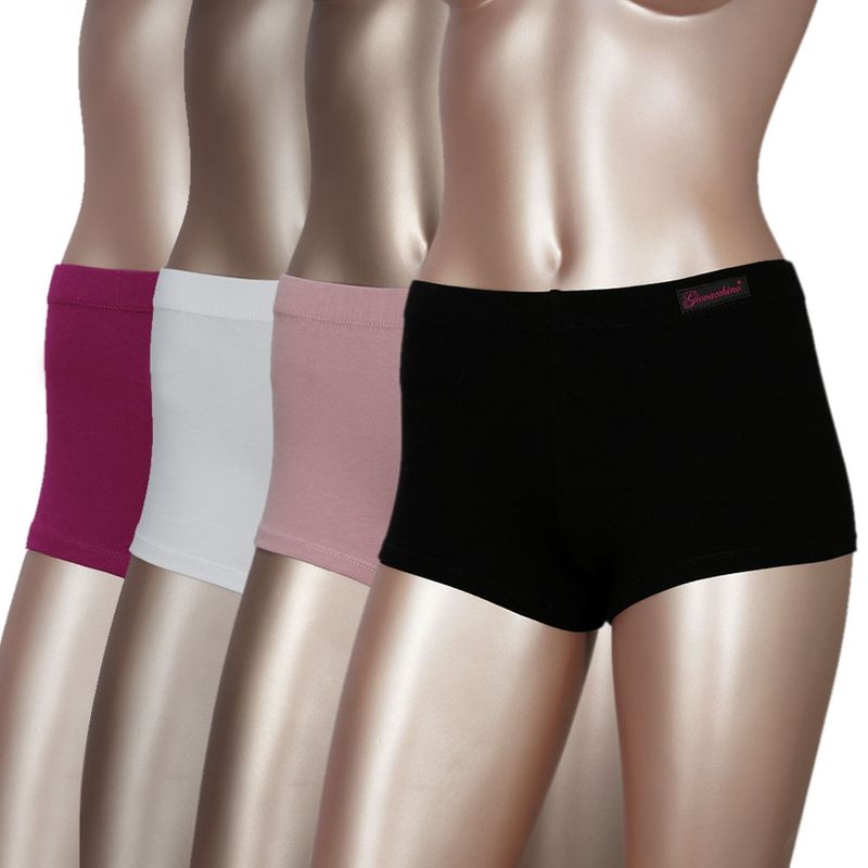 GIOVACCHINO - Pack de 4 Calzon Pantaleta Algodon Mujer