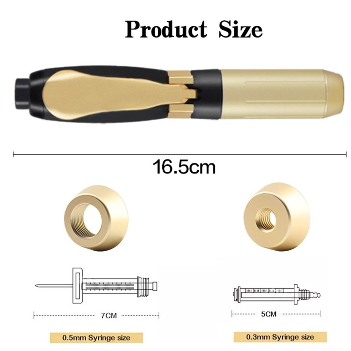 GENERICO - Hyaluron Pen Dual - Lápiz Hialurónico De Alta Presión 03ml y 05ml