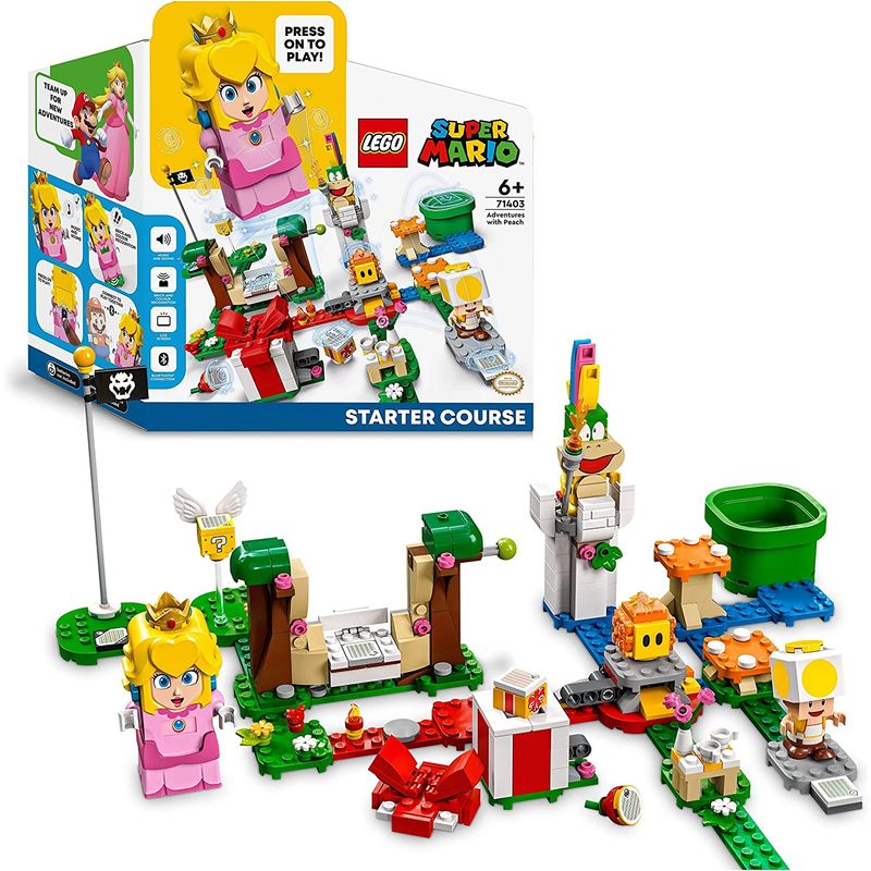 LEGO - LEGO Pack Inicial: Aventuras con Peach - 71403 - Amarillo