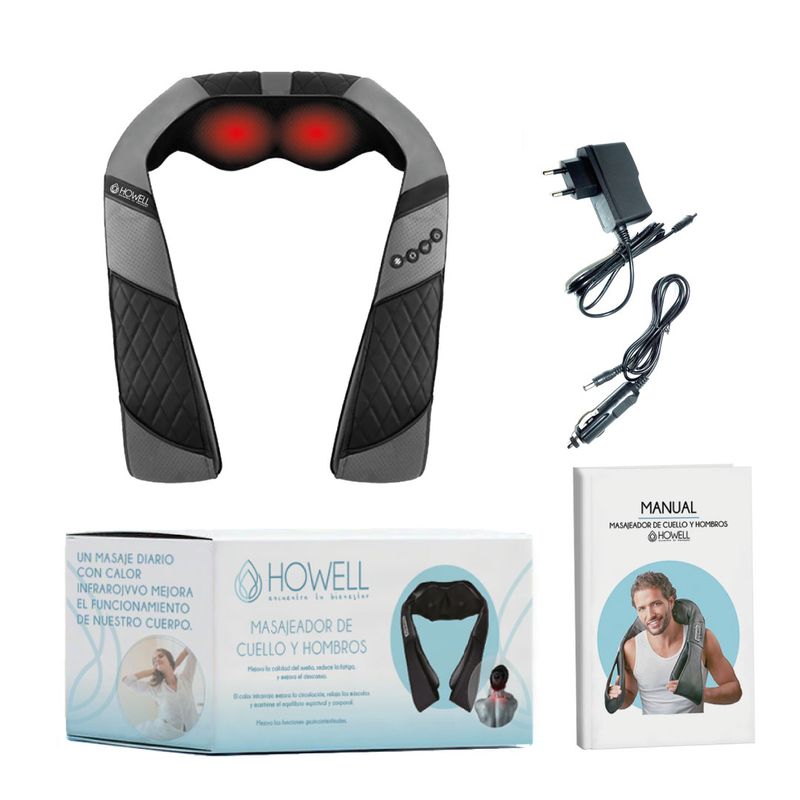 HOWELL - Masajeador De Cuello Espalda Howell Cervical V3 Cuero
