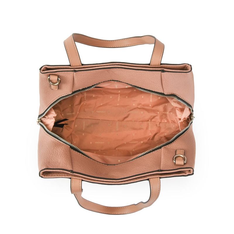AMPHORA Cartera dos asas mediana noix rosa viejo