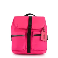 AMPHORA - Mochila malu con tapa mediana fucsia