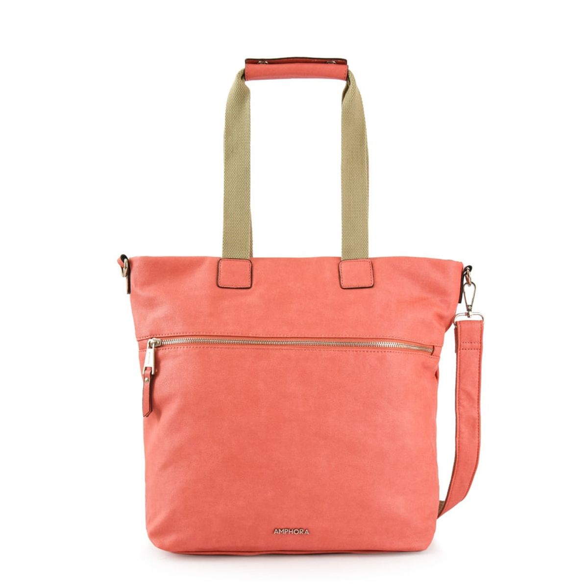 AMPHORA - Cartera Dos Asas Grande Vilma Coral