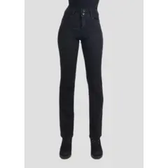 TENTATION - Jeans Recto Tiro Alto Push Up