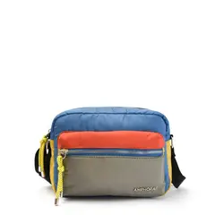 AMPHORA - Cartera Bandolera opyra mediana denim