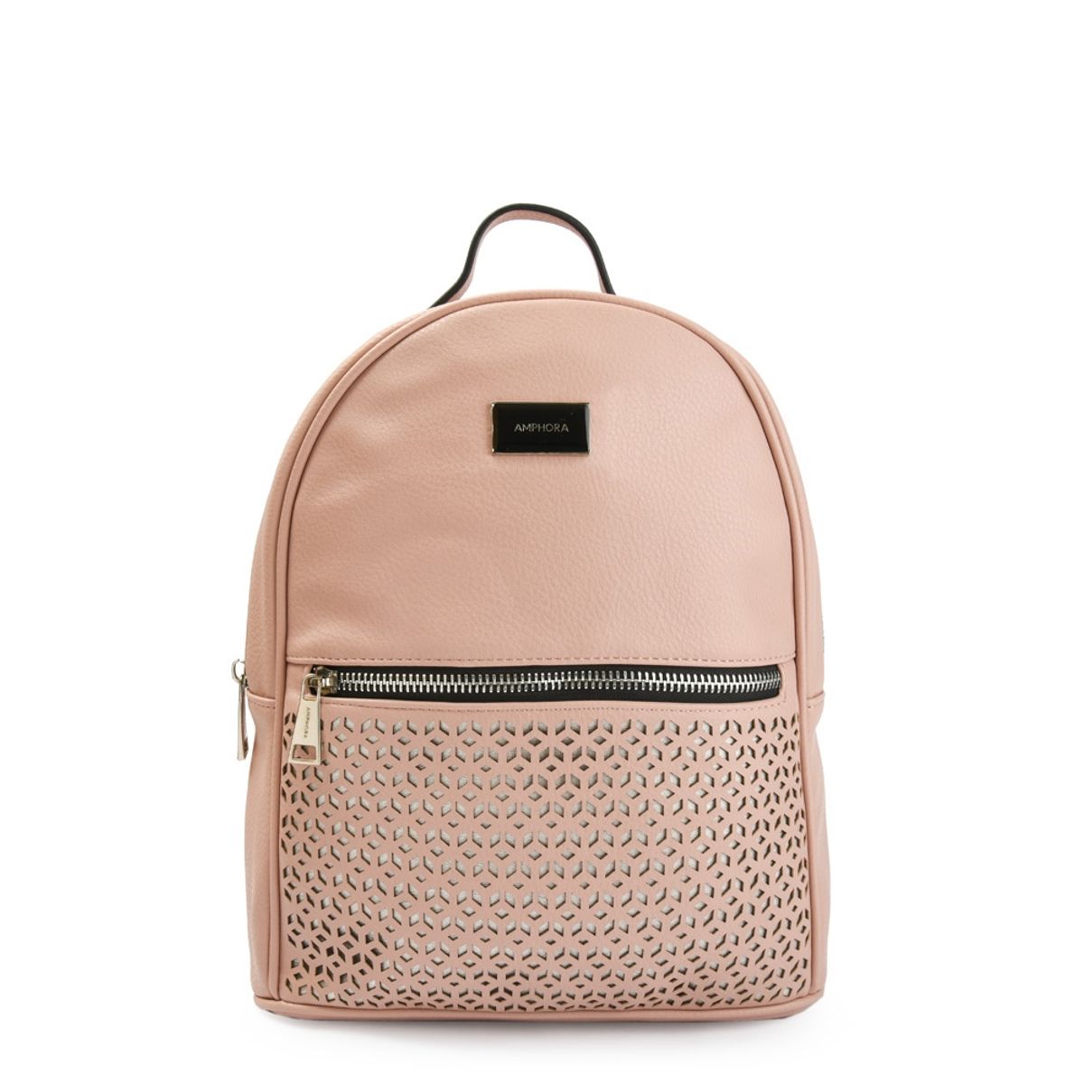 AMPHORA - Mochila barabia mediana rosa viejo