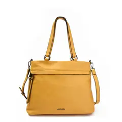 AMPHORA - Cartera Dos Asas Tres divisiones Grande Balezi Amarillo