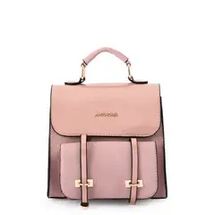 AMPHORA - Mochila Con Tapa Pequeña Kelly Rosa Viejo