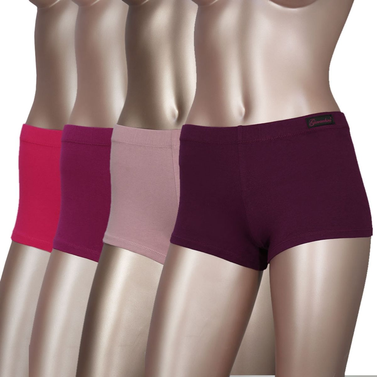 GIOVACCHINO - Pack de 4 Calzon Pantaleta Algodon Mujer