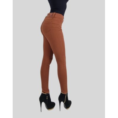 Imagen 2 del producto Jeans Skinny Tiro Alto Marron