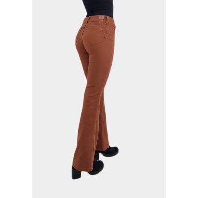 Imagen 2 del producto Jeans Flare Bottom Tiro Alto Marron
