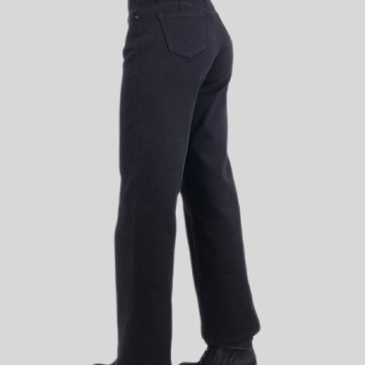 TENTATION - Jeans Wide Leg Bolsillo clasico Black