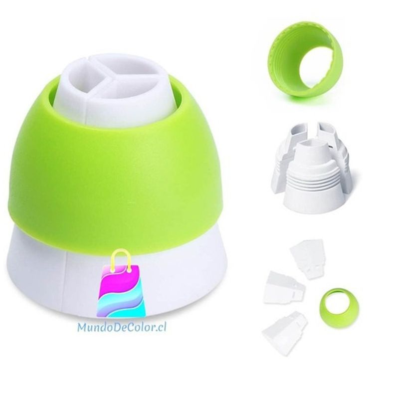 OEM - Adaptador De 3 Colores Para Manga Glaseado Repostería Torta