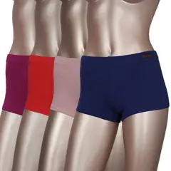 GIOVACCHINO - Pack de 4 Calzon Pantaleta Algodon Mujer.-