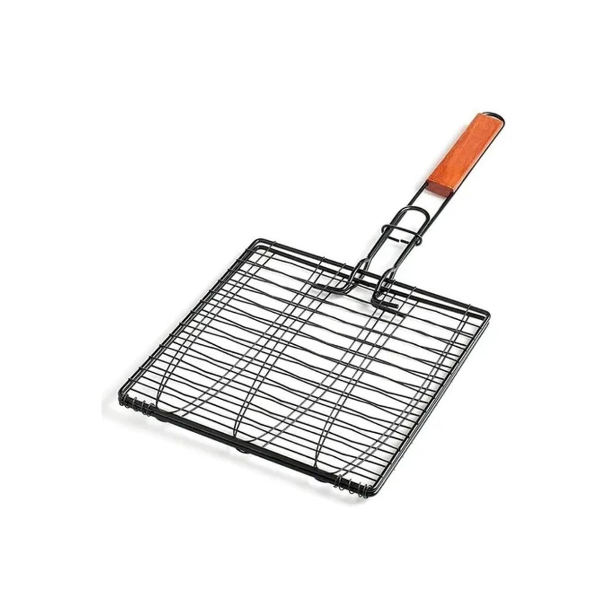 GENERICO - Parrilla Rejilla Doble Barbacoa 28x28cm Acero Inoxidable