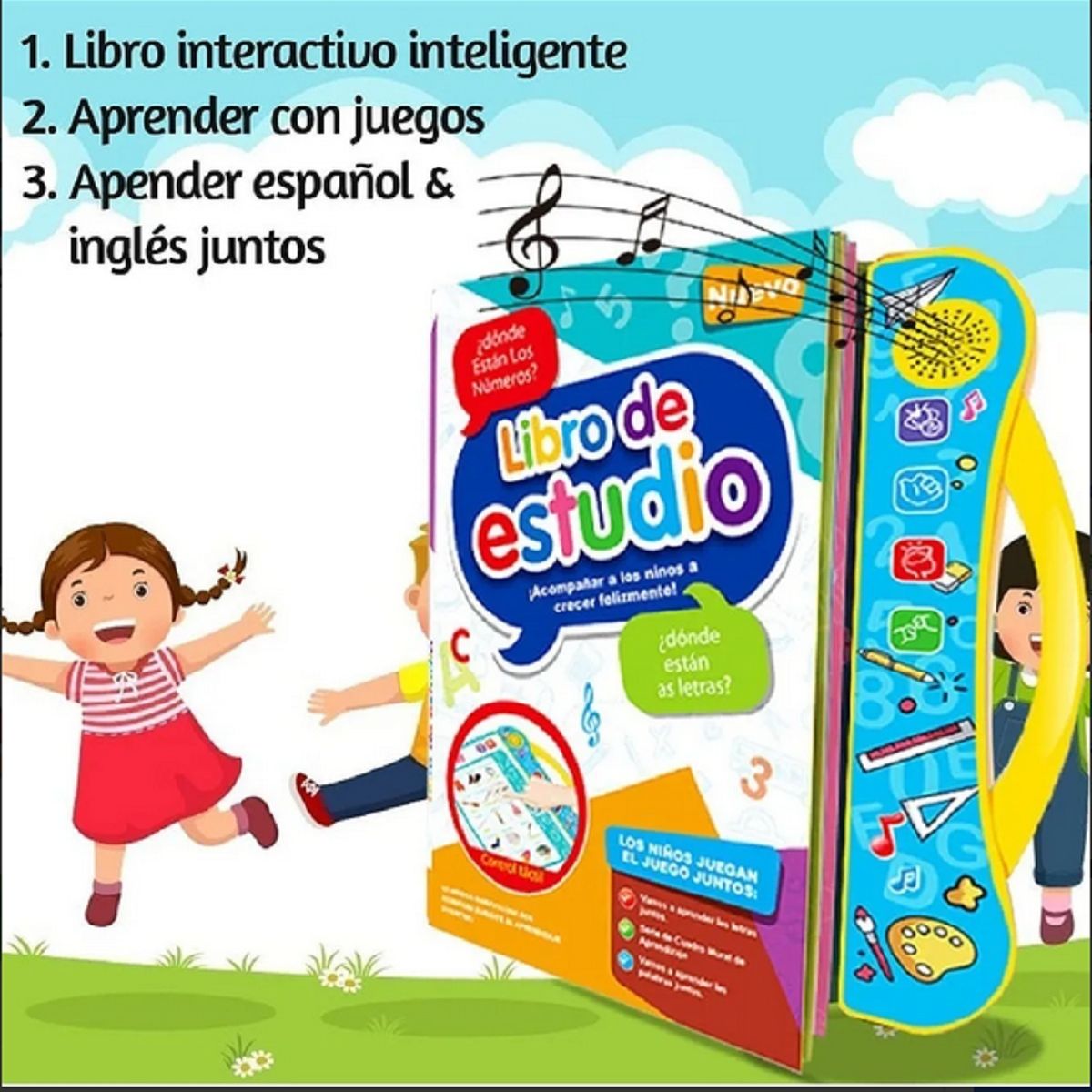 GENERICO - Libro De Aprendizaje Interactivo Para Niños Unisex