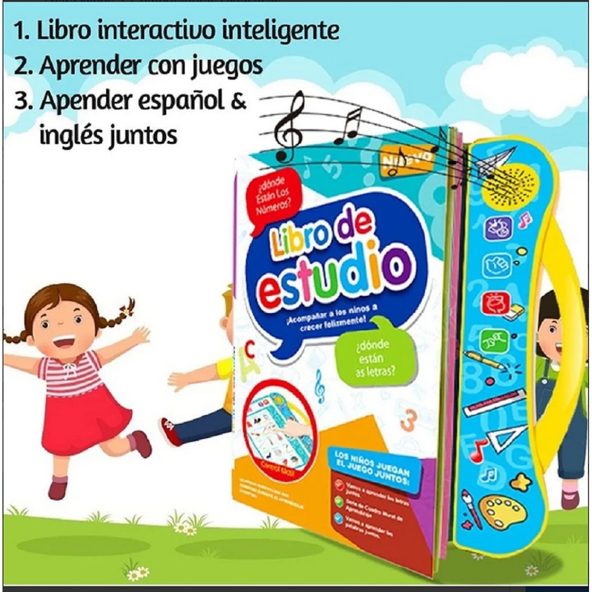 GENERICO - Libro De Aprendizaje Interactivo Para Niños Unisex